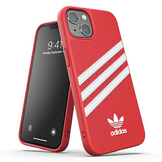 adidas Case Designed for iPhone 13 Pro 6.1 Drop-Tested Cases Shockproof Raised Edges Original Protective Case Scarlet Red - Renee Lane Company