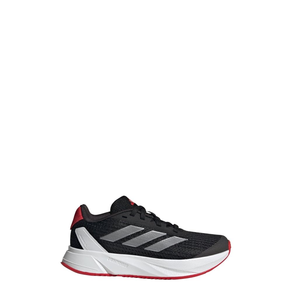 adidas Duramo SL Sneaker Core Black/Iron Metallic/Better Scarlet 5.5 US Unisex Big Kid - Renee Lane Company