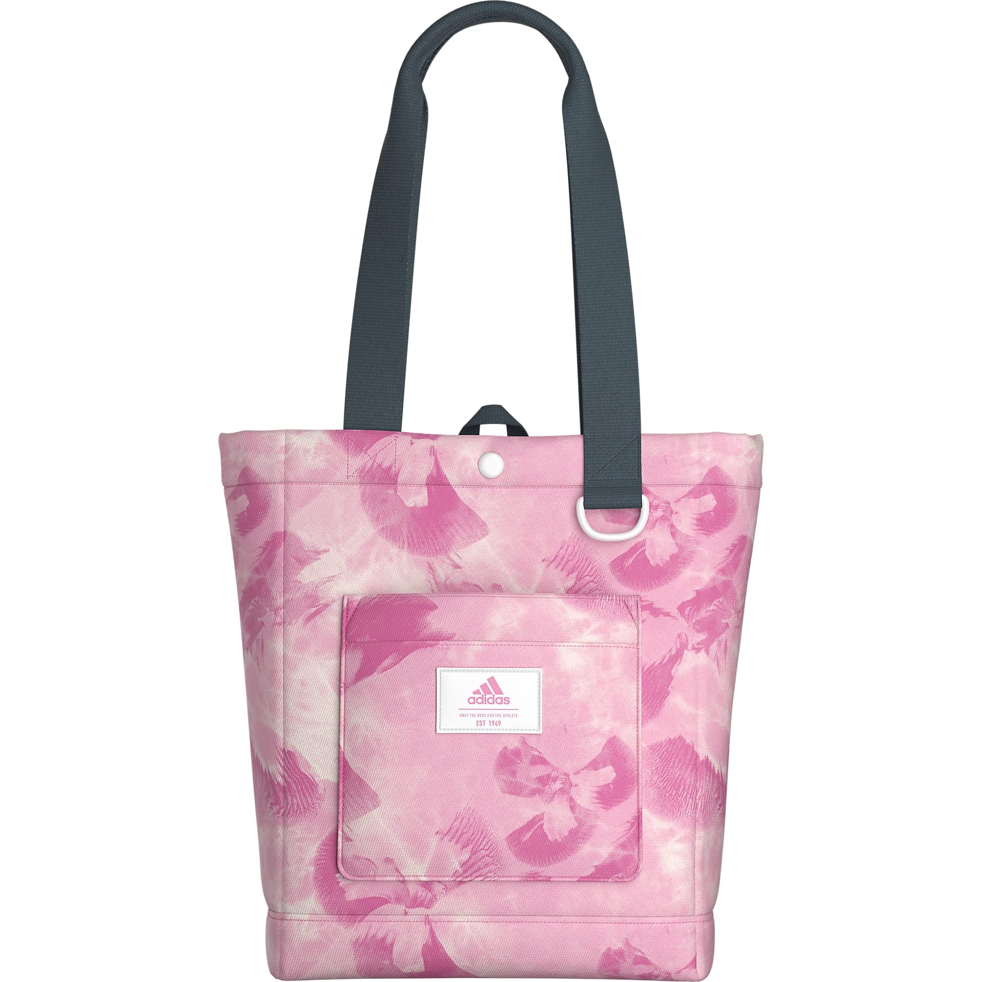 adidas Everyday Tote Bag Essential Floral Bliss Pink/Off White/Onix Grey One Size - Renee Lane Company