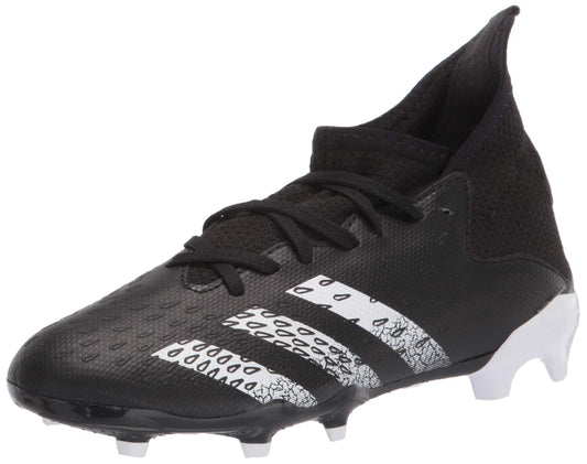 adidas Firm Ground Predator Freak .3 Soccer Shoe (boys) Black/White/Black 12 Little Kid - Renee Lane Company