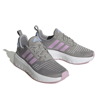 adidas Girls Swift Run 23 (Big Kid) Medium Grey Heather Solid Grey/Bliss Lilac/Blue Dawn 5 Big Kid M - Renee Lane Company