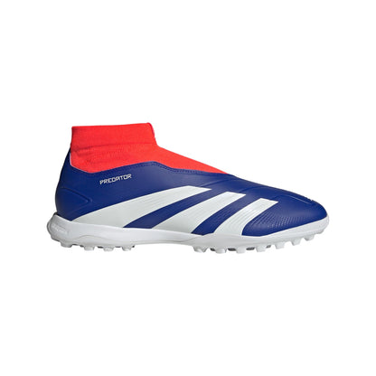 adidas League Laceless Turf Sneaker Lucid Blue/White/Solar Red 12 - Renee Lane Company