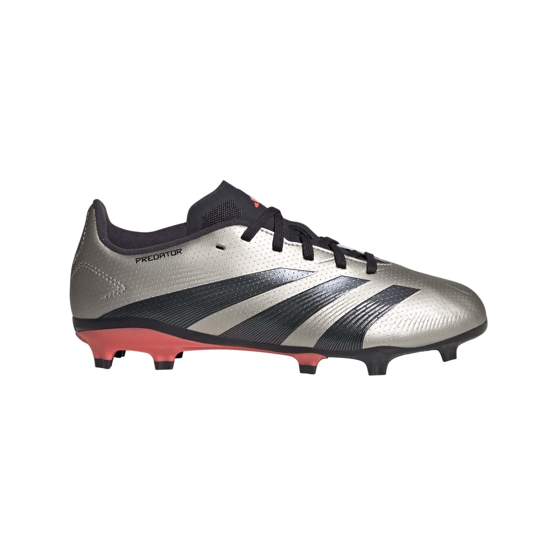 adidas League Predator Firm Ground Sneaker Platin Metallic/Aurora Black/Turbo 5.5 US Unisex Big Kid - Renee Lane Company