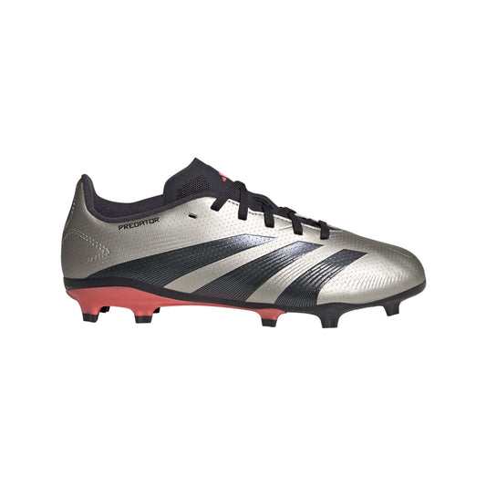 adidas League Predator Firm Ground Sneaker Platin Metallic/Aurora Black/Turbo 5.5 US Unisex Big Kid - Renee Lane Company