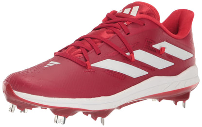 adidas Mens Adizero Afterburner 9 Sneaker Team Power Red/White/Vivid Red 9.5 - Renee Lane Company