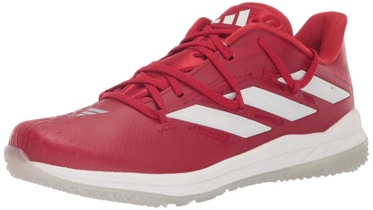 adidas Mens Adizero Afterburner 9 Turf Sneaker Team Power Red/White/Silver Metallic 15 - Renee Lane Company