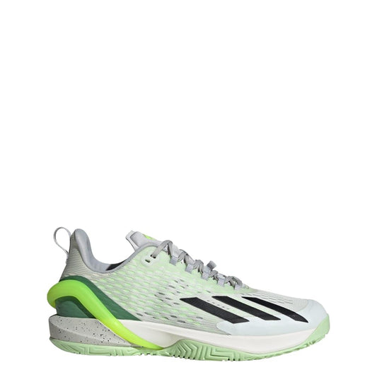 adidas Mens Adizero Cybersonic Tennis Shoes Sneaker Crystal Jade/Black/Lucid Lemon 12 - Renee Lane Company