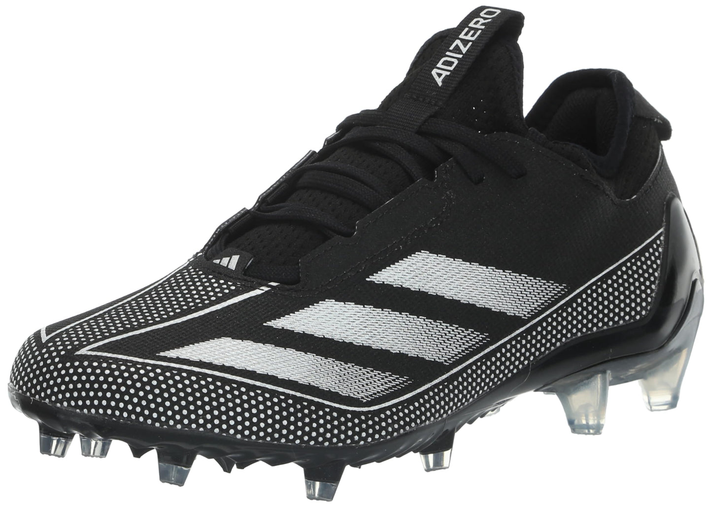 adidas Mens Adizero Electric.1 Football Sneaker Black/White/Black 8 - Renee Lane Company