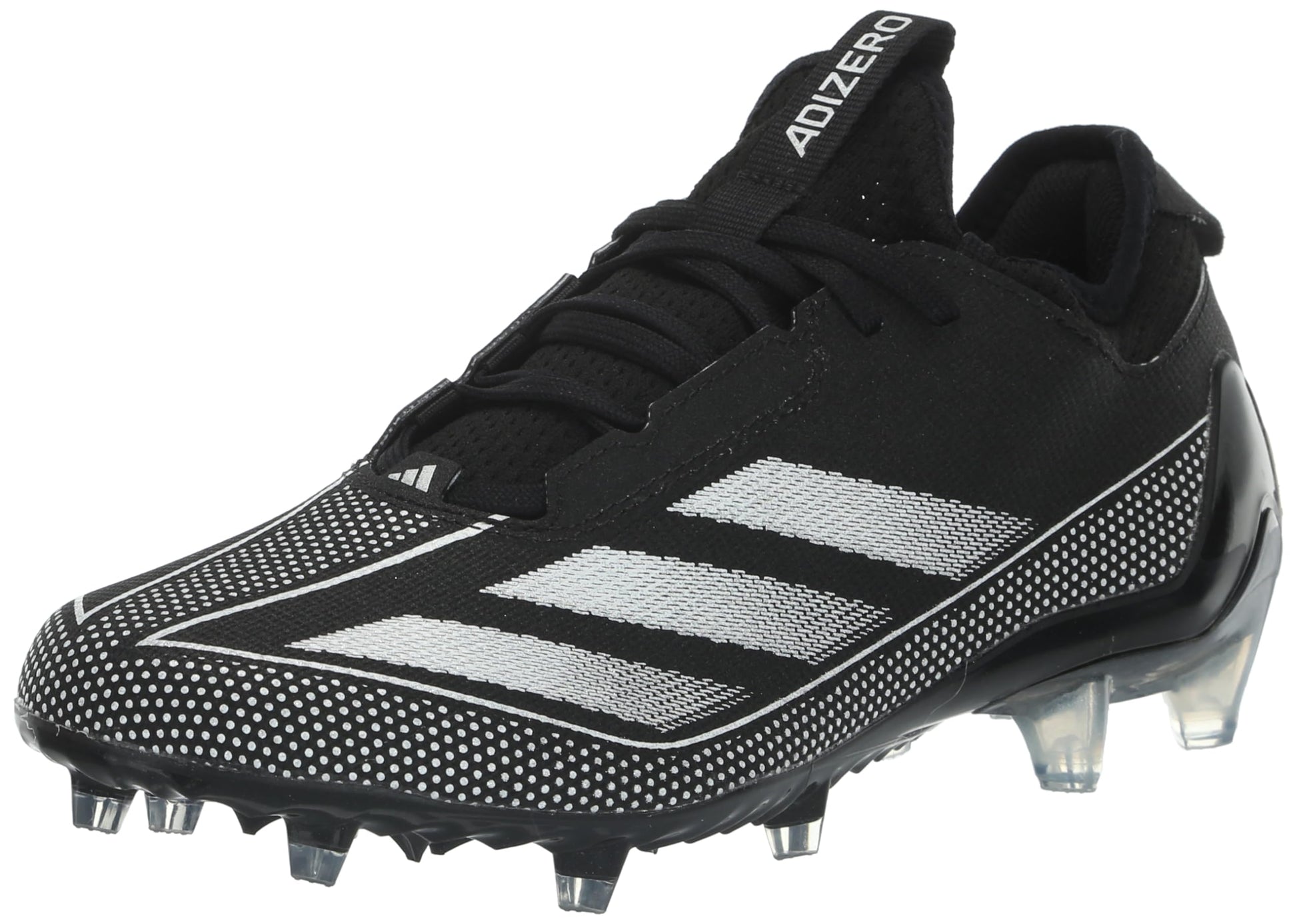 adidas Mens Adizero Electric.1 Football Sneaker Black/White/Black 8 - Renee Lane Company