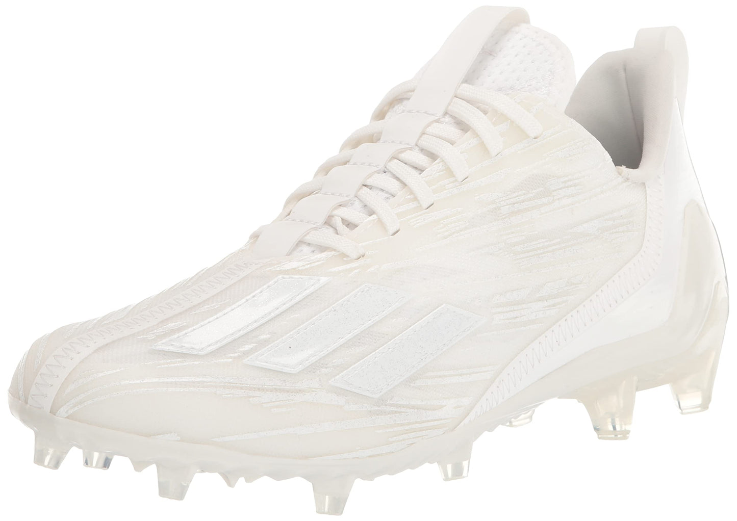 adidas Mens Adizero Football Shoe White/White/White 8.5 - Renee Lane Company