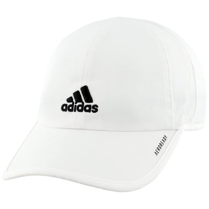 adidas Mens Adizero II Cap White/Black One Size - Renee Lane Company