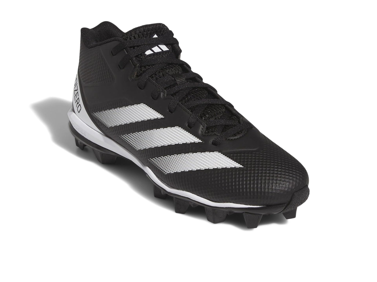 adidas Mens Adizero Impact.2 Spark Molded Football Sneaker Black/White/Black 9.5 - Renee Lane Company