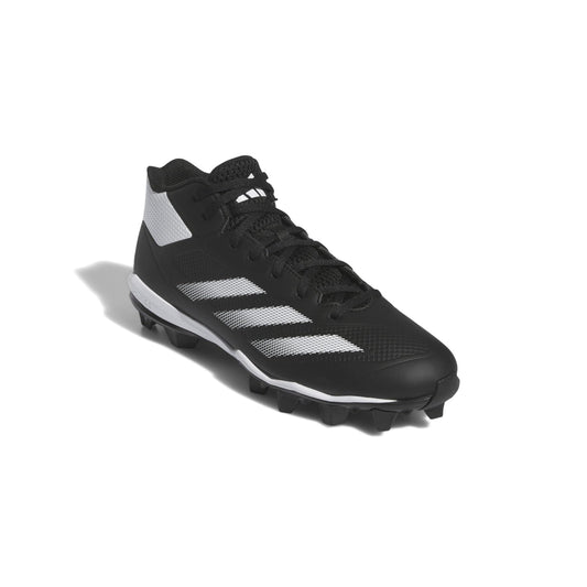 adidas Mens Adizero Impact Molded Baseball Sneaker Black/White/Black 9.5 - Renee Lane Company