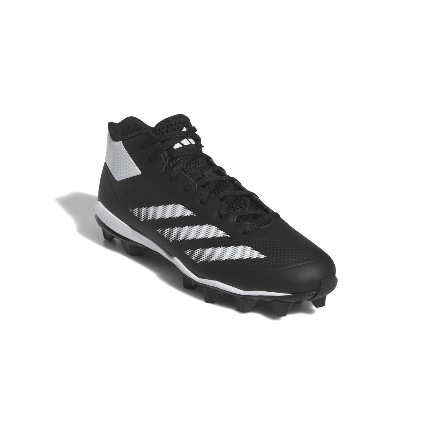 adidas Mens Adizero Impact Molded Baseball Sneaker Black/White/Black 9.5 - Renee Lane Company