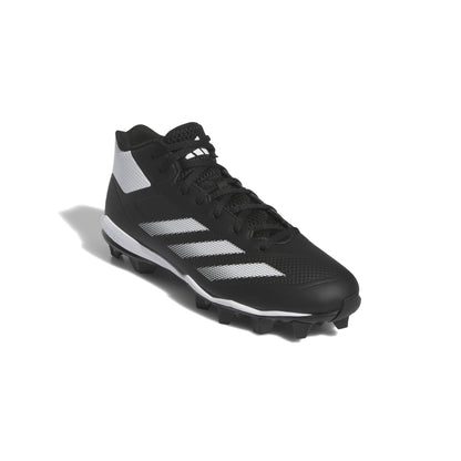 adidas Mens Adizero Impact Molded Baseball Sneaker Black/White/Black 9.5 - Renee Lane Company