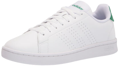 adidas Mens Advantage Racquetball Shoe White/White/Green 14 - Renee Lane Company