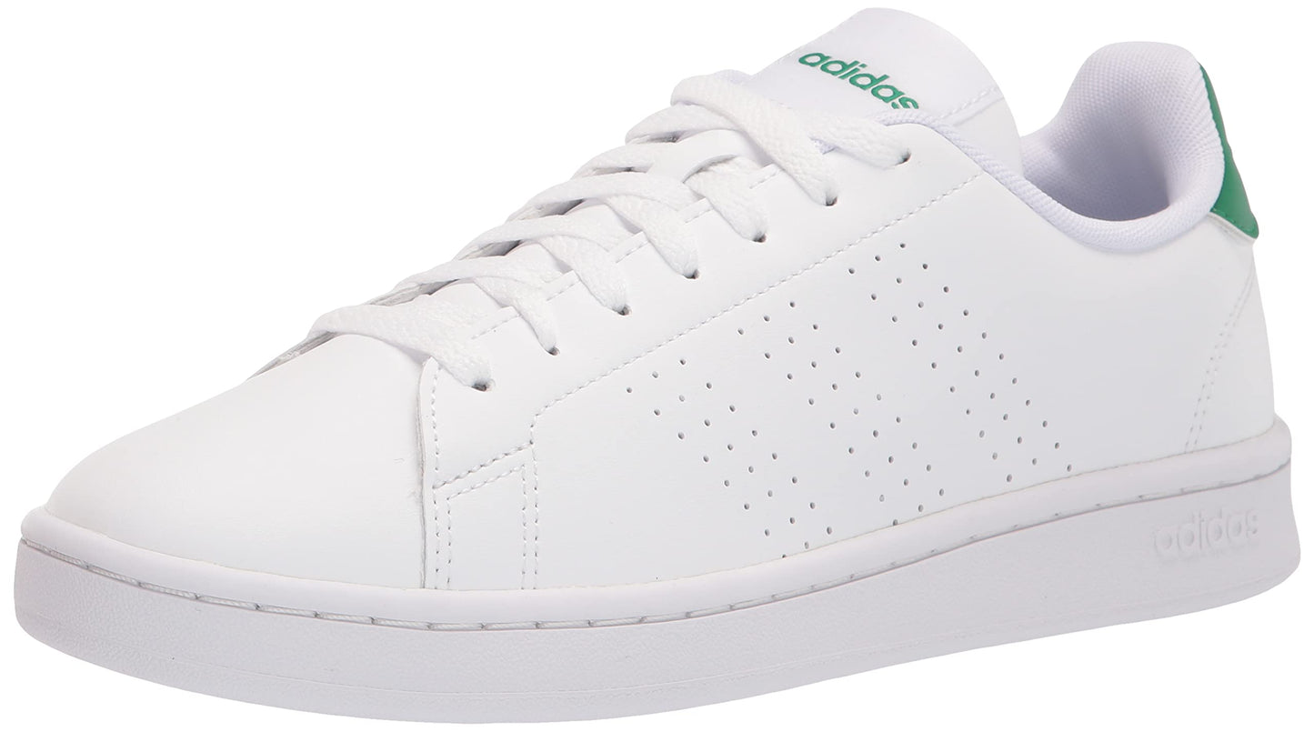 adidas Mens Advantage Racquetball Shoe White/White/Green 14 - Renee Lane Company