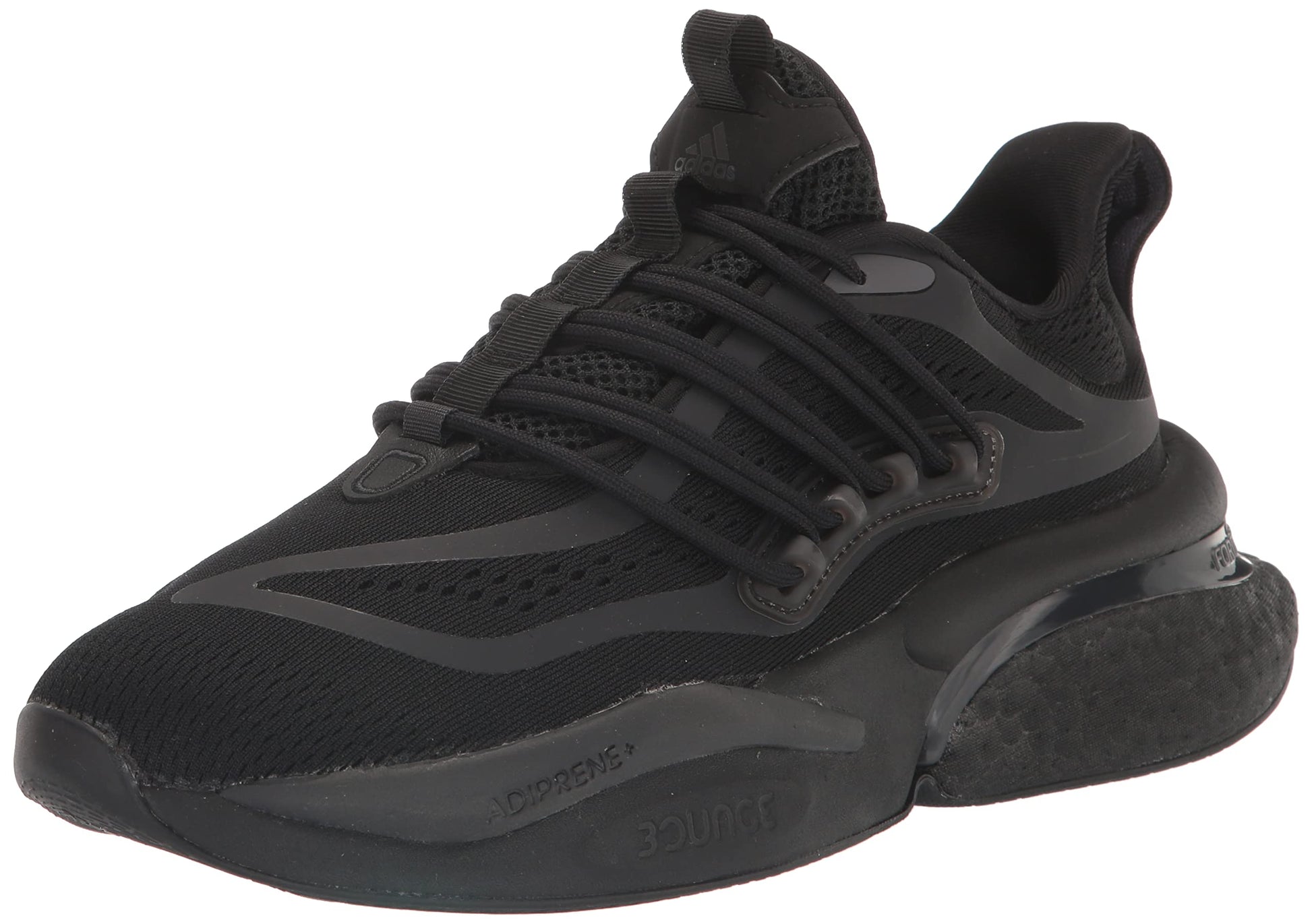 adidas Mens AlphaBoost V1 Running Shoe Black/Grey/Carbon 10.5 - Renee Lane Company