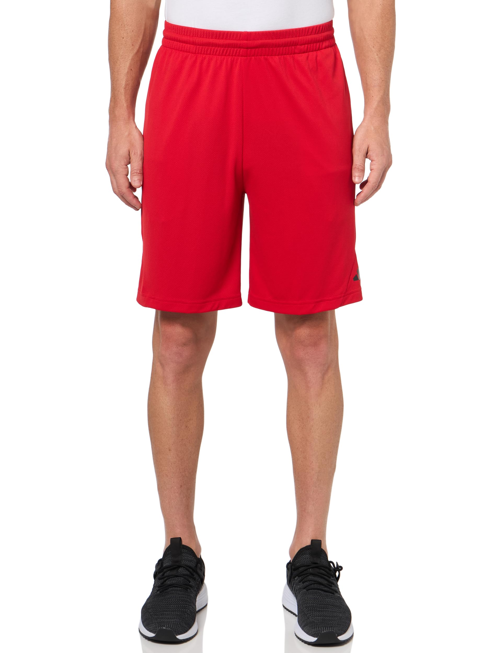 adidas Mens Badge of Sport Basketball Shorts Better Scarlet/Better Scarlet XX-Large/7" Inseam - Renee Lane Company