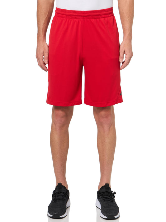 adidas Mens Badge of Sport Basketball Shorts Better Scarlet/Better Scarlet XX-Large/7" Inseam - Renee Lane Company