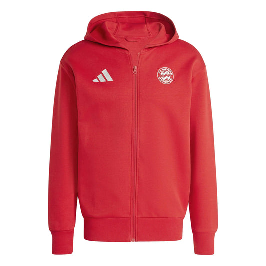 adidas Mens Bayern Munich Anthem Jacket Team Power Red X-Large - Renee Lane Company