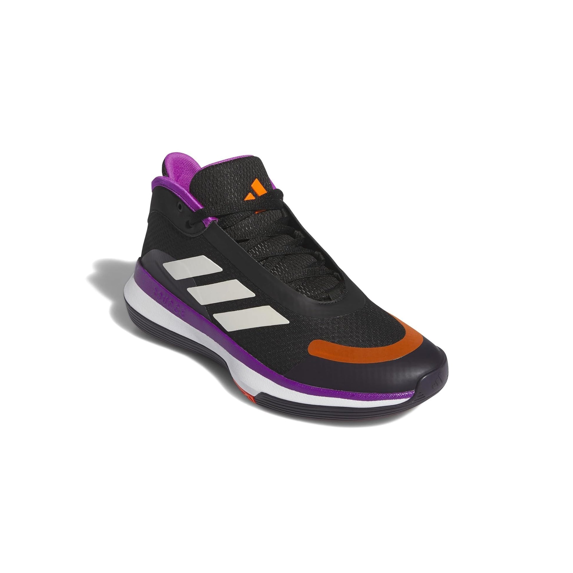 adidas Mens Bounce Legends Basketball Sneaker Black/Purple Burst/Aurora Black 9.5 - Renee Lane Company