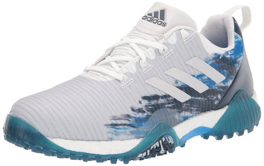 adidas Mens CODECHAOS Spikeless Golf Shoes Footwear White/Grey One/Crew Navy 13 - Renee Lane Company