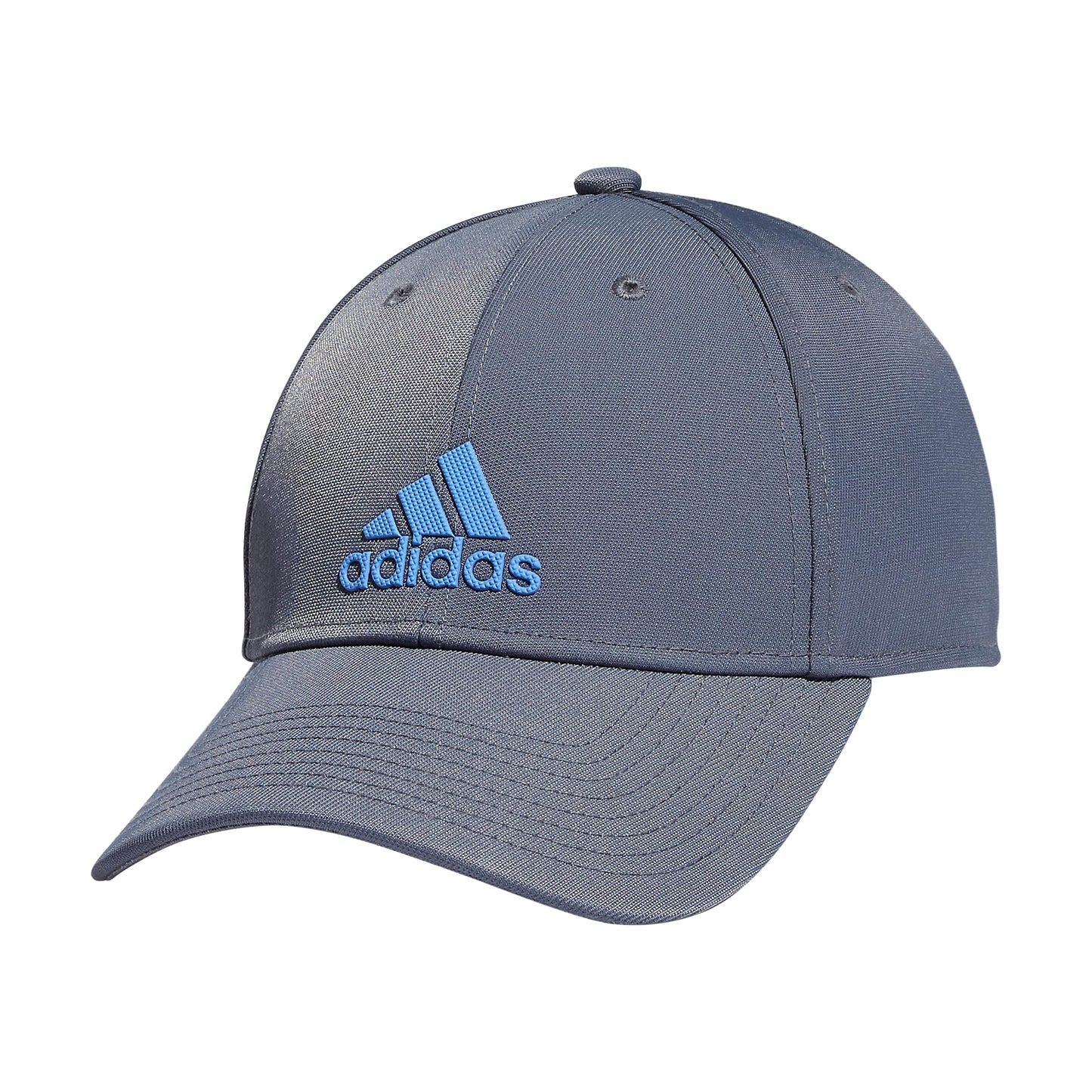adidas Mens Contract Structured Adjustable Cap Onix Grey/Blue Fusion One Size - Renee Lane Company
