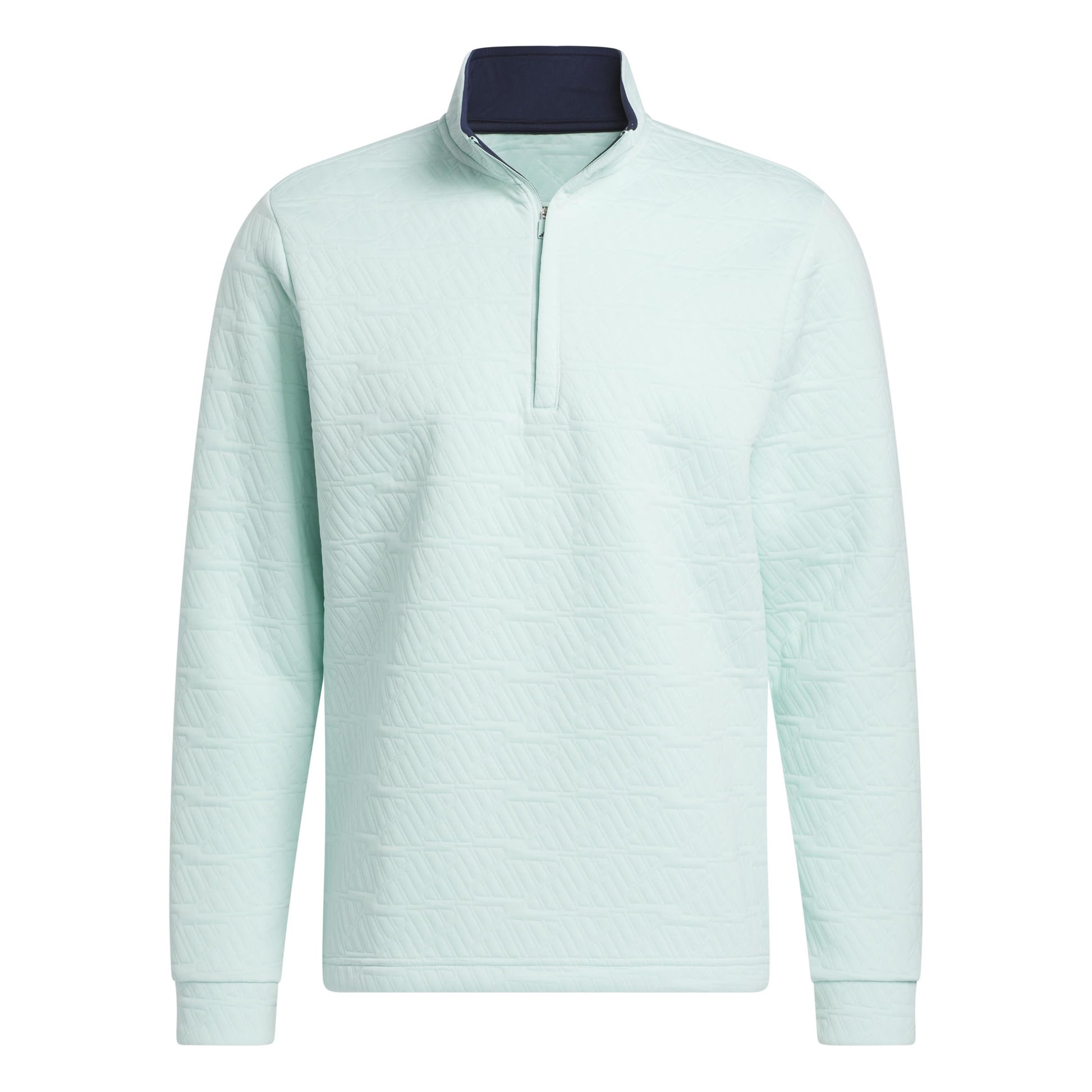 adidas Mens DWR Quarter Zip Pullover Semi Flash Aqua Small - Renee Lane Company