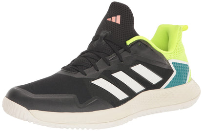 adidas Mens Defiant Speed Sneaker Core Black/White/Lucid Lemon 9 - Renee Lane Company