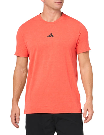 adidas Mens Designed for Training Workout T-Shirt Bright Red - Renee Lane Company