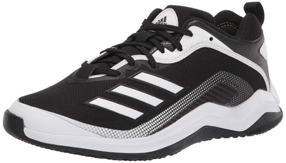 adidas Mens EG7608 Baseball Shoe Black/White/White 16 - Renee Lane Company