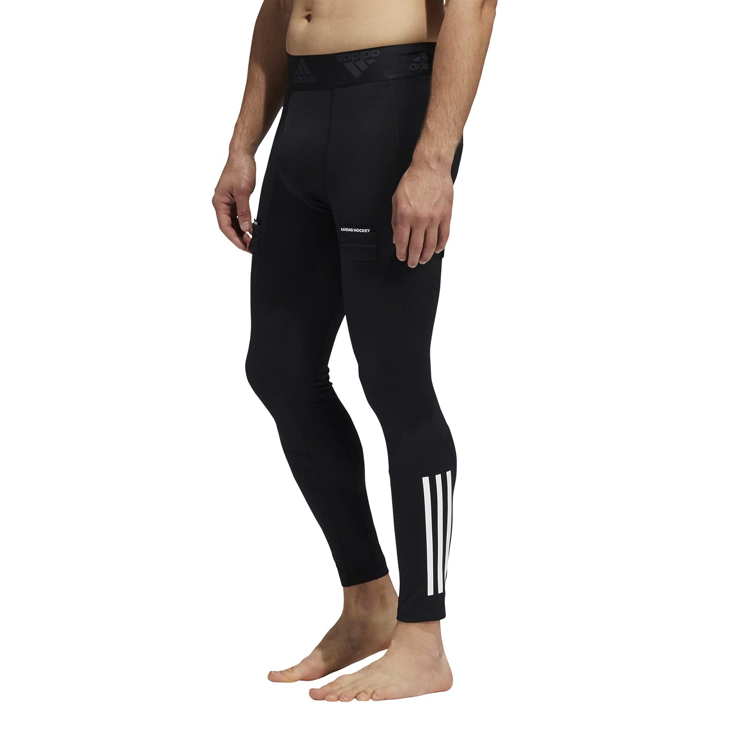 adidas Mens Hockey Baselayer Pants Black X-Small - Renee Lane Company