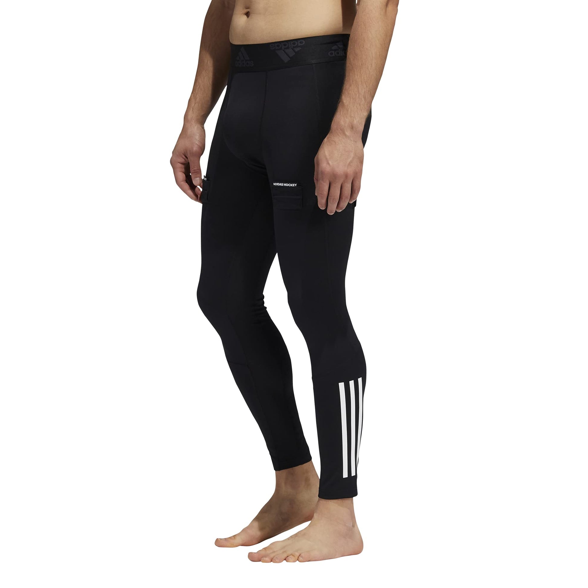 adidas Mens Hockey Baselayer Pants Black X-Small - Renee Lane Company
