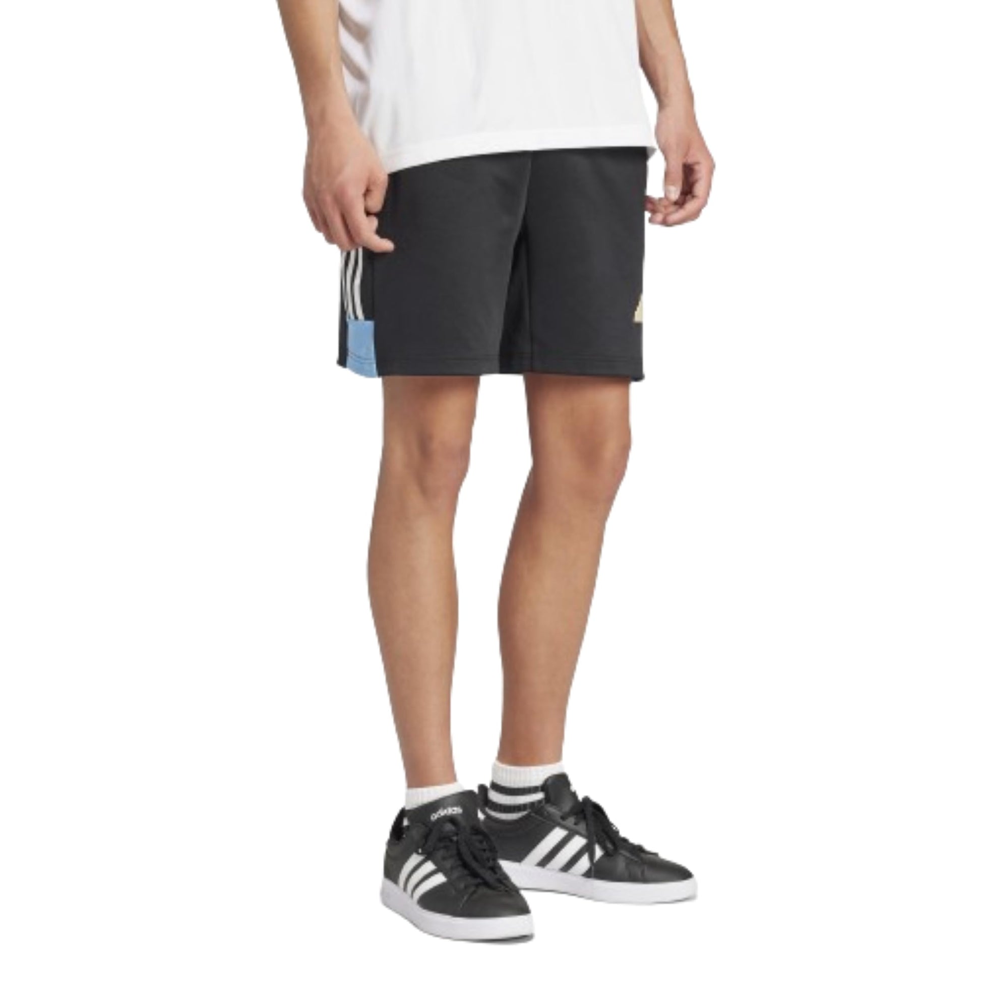 adidas Mens House of Tiro Nations Pack Shorts Black/Light Blue/White - Renee Lane Company