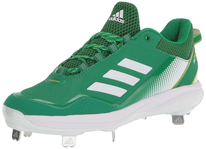adidas Mens Icon 7 Baseball Shoe White/Team Green/Team Semi Sol Green 12 - Renee Lane Company