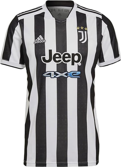 adidas Mens Juventus 2021-22 Home Jersey (Small White/Black) - Renee Lane Company
