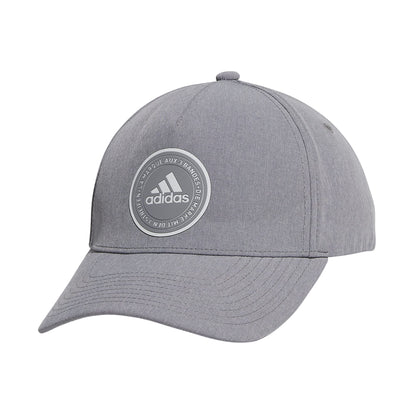 adidas Mens Lifestyle Structured Stretch Fit Hat HeatherLightGrey/Black/Grey Large-X-Large - Renee Lane Company