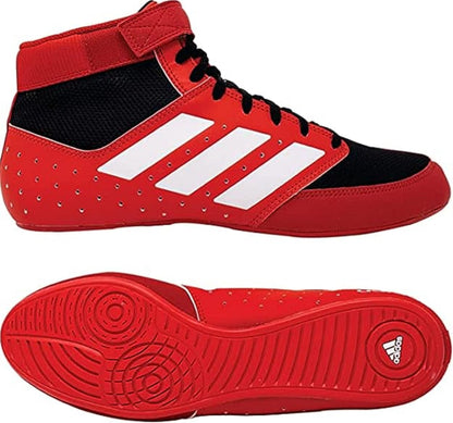 adidas Mens Mat Hog 2.0 Wrestling Shoes Red/Black/White 10.5 - Renee Lane Company