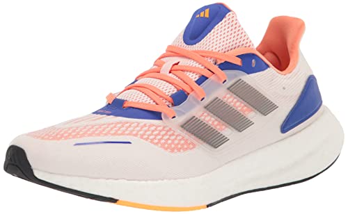 adidas Mens Pureboost 22 Running Shoe White/Night Metallic (Heat.RDY) 9 - Renee Lane Company