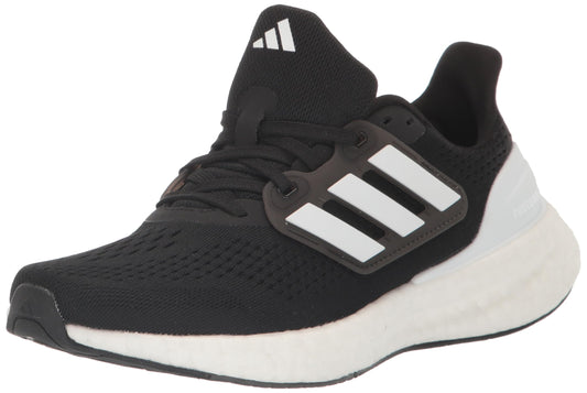 adidas Mens Pureboost 23 Sneaker Core Black/White/Carbon 6.5 - Renee Lane Company