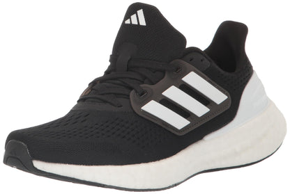 adidas Mens Pureboost 23 Sneaker Core Black/White/Carbon 6.5 - Renee Lane Company