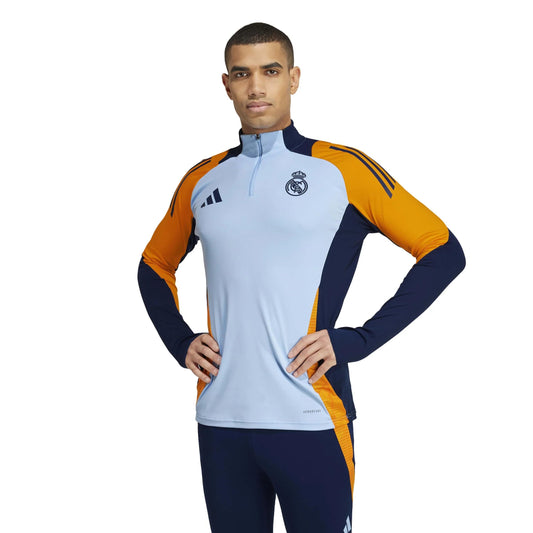 adidas Mens Real Madrid 24/25 Training Top Blue/Crew Orange/Team Navy Blue 3X-Large - Renee Lane Company