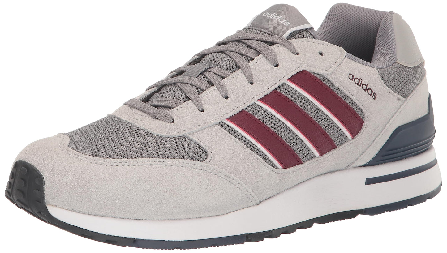 adidas Mens Run 80s Sneaker Grey/Shadow Red/Shadow Navy 10.5 - Renee Lane Company