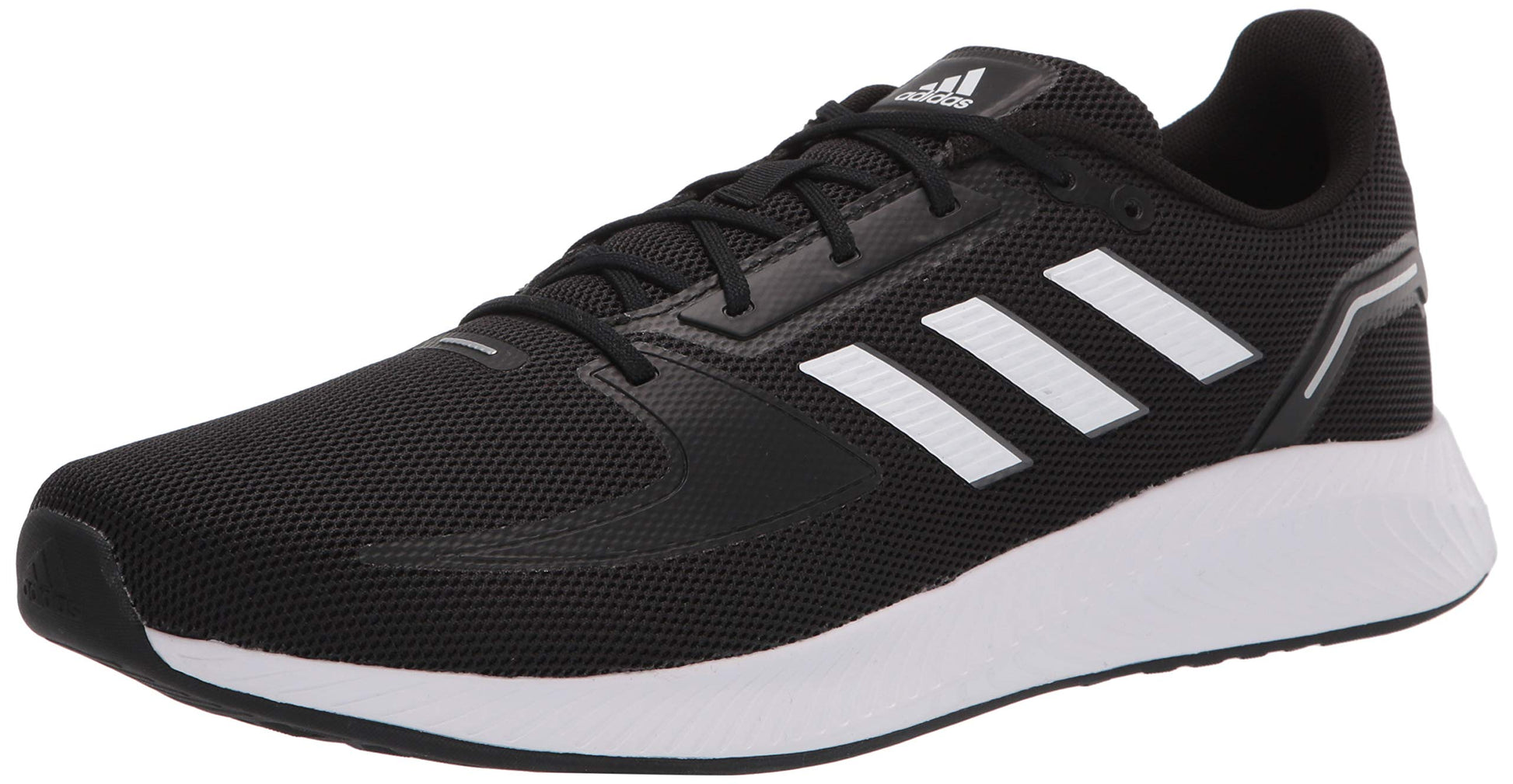 adidas Mens Runfalcon 2.0 Running Shoe Black/White/Grey 11 - Renee Lane Company