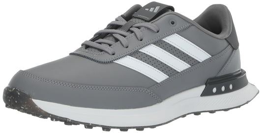 adidas Mens S2G Spikeless Leather 24 Golf Shoes Grey Three/Footwear White/Grey Five 12 - Renee Lane Company