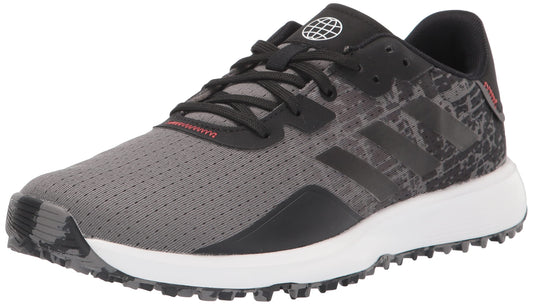 adidas Mens S2g Spikeless Golf Shoes Grey Four/Core Black/Grey Six 11.5 Wide - Renee Lane Company