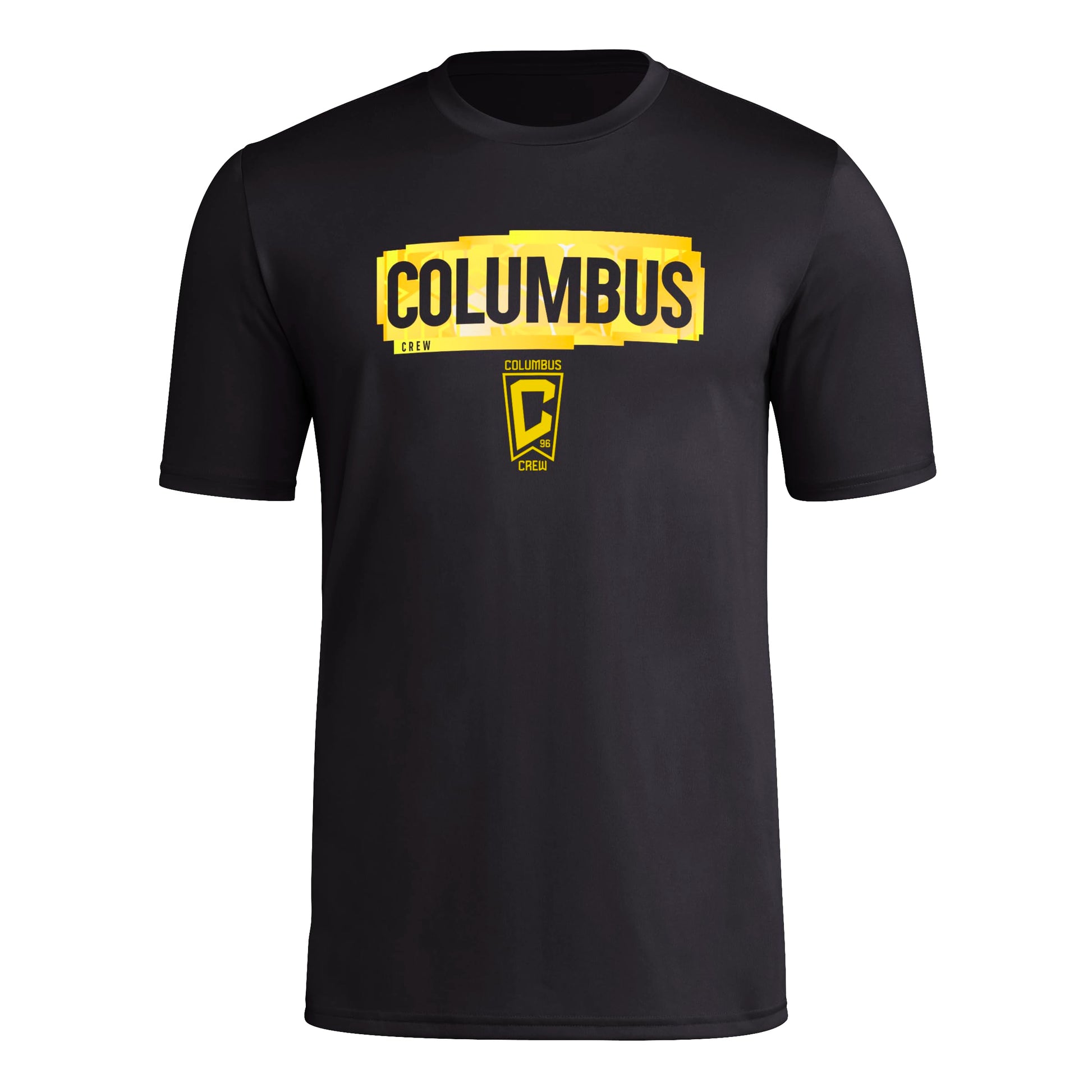 adidas Mens Short Sleeve Pre-Game T-Shirt Black/Columbus Crew Medium - Renee Lane Company