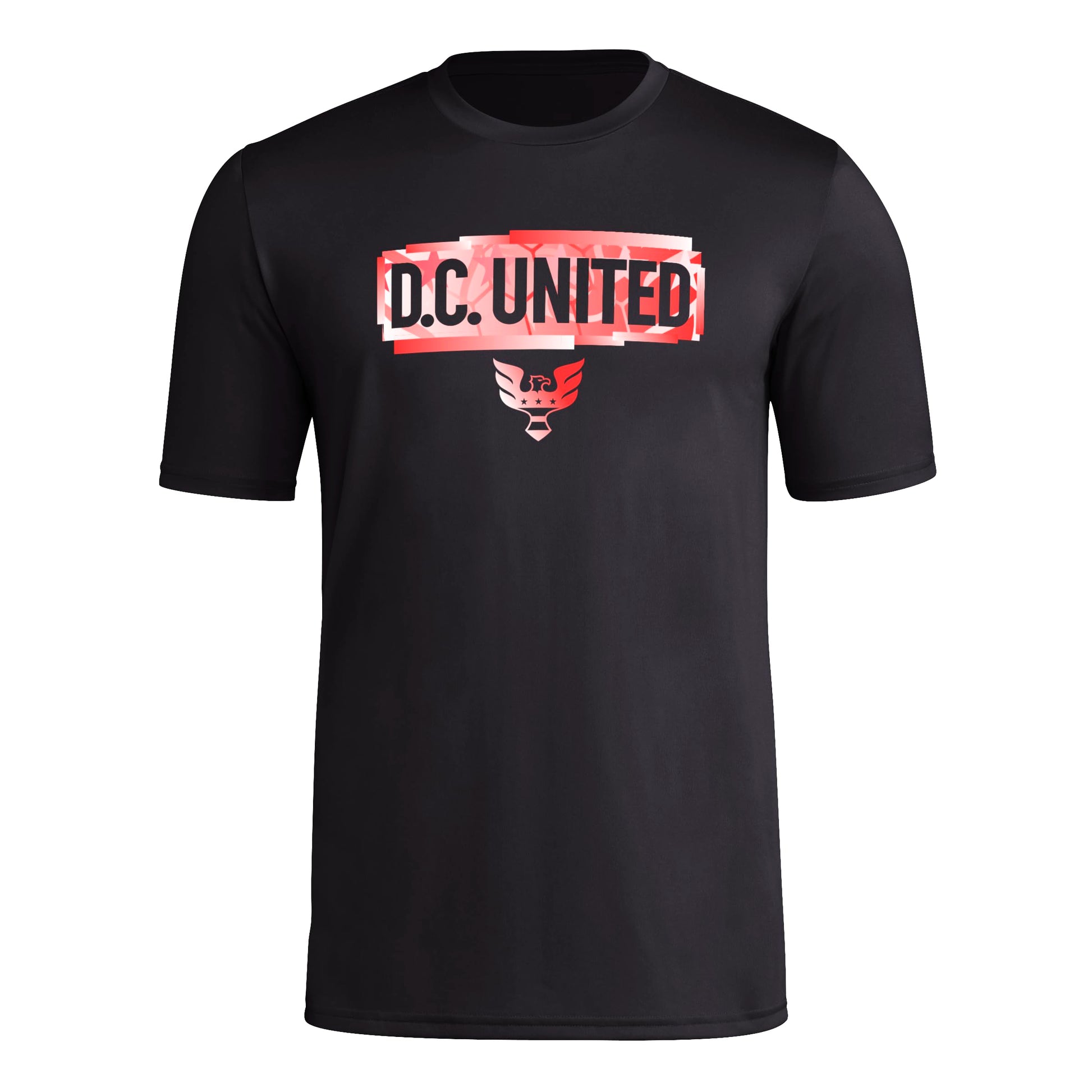 adidas Mens Short Sleeve Pre-Game T-Shirt Black/D.C. United X-Large - Renee Lane Company