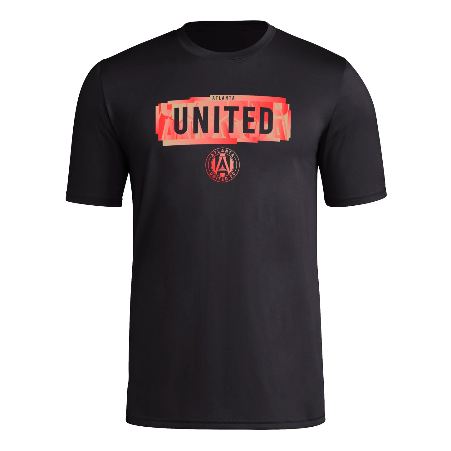 adidas Mens Size FC Short Sleeve Pre-Game T-Shirt Black/Atlanta United Small Tall - Renee Lane Company